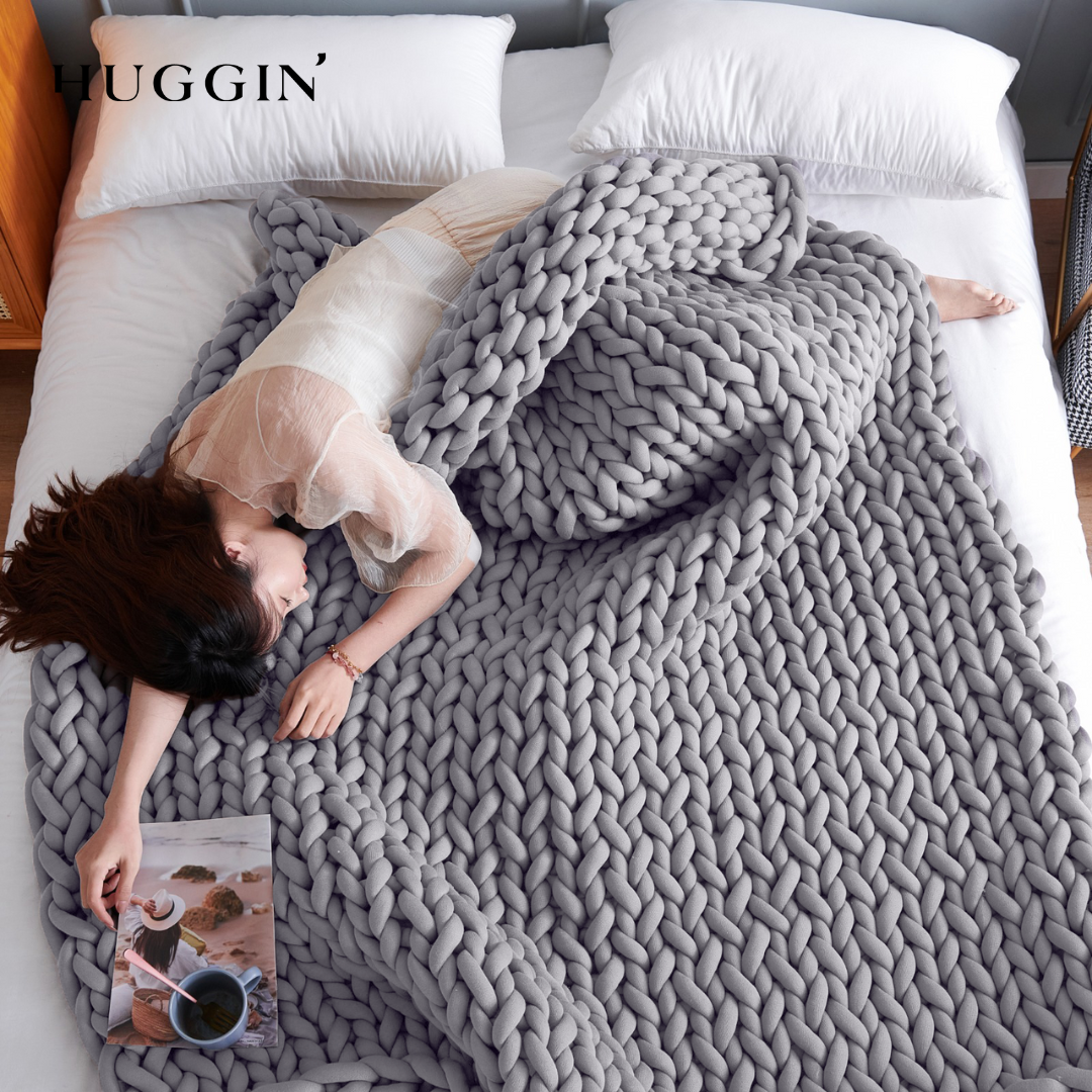 HUGGIN Knitted weighted blanket